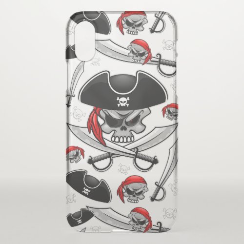 Pirate Skull with Crossed Sabres iPhone XS Case