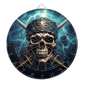 Pirate Skull with Swords Dartboard