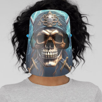 Pirate Skull with Swords Face Mask