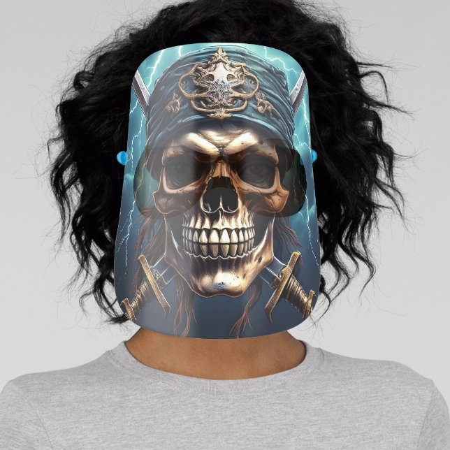 Pirate Skull with Swords Face Mask (Insitu)