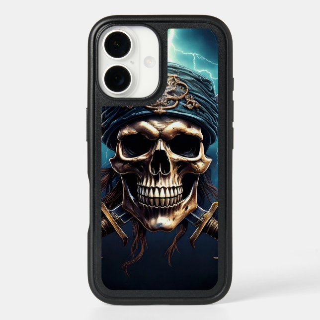 Pirate Skull with Swords Otterbox Case (Back)