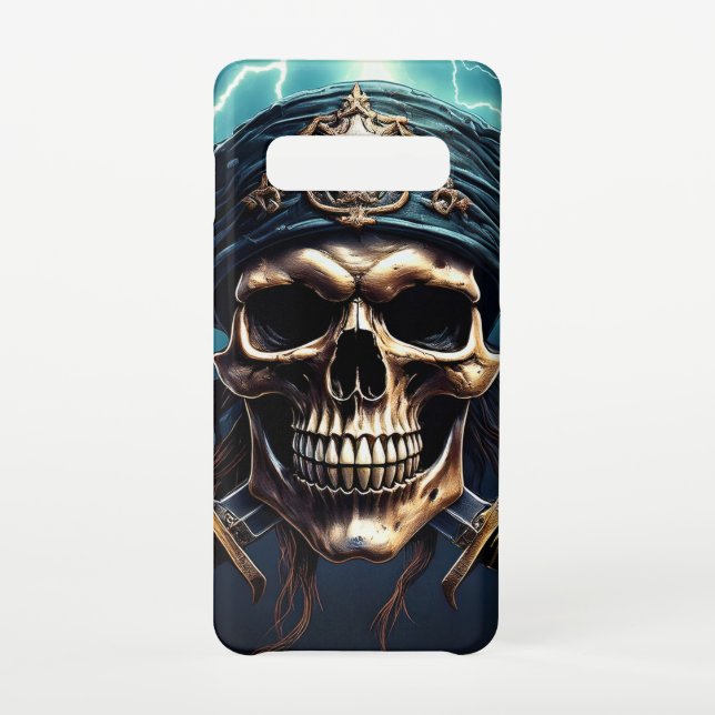 Pirate Skull with Swords Phone Case (Back)