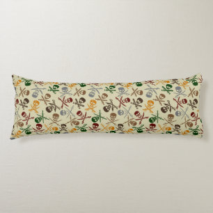 Pirate Skulls with Crossed Swords Body Pillow