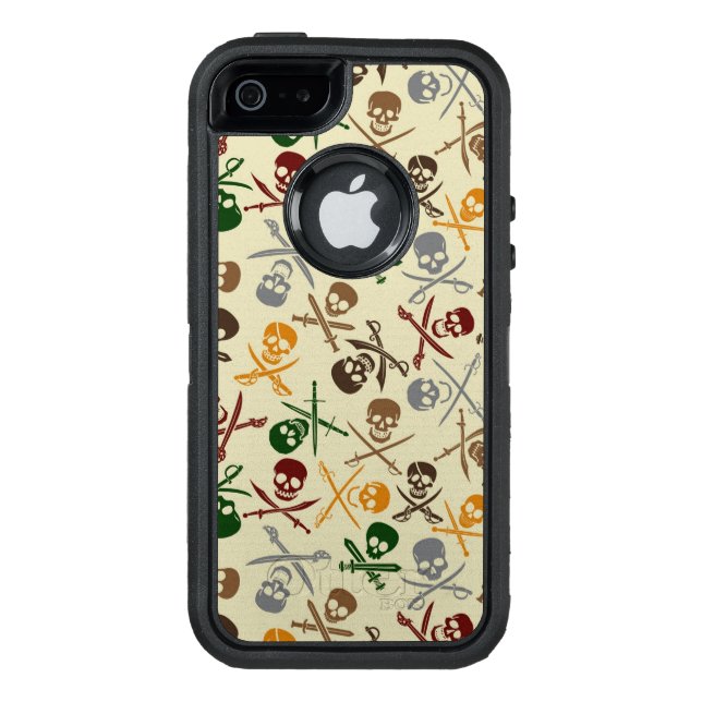 Pirate Skulls with Crossed Swords Otterbox iPhone Case (Back)