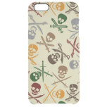 Pirate Skulls with Crossed Swords Clear iPhone 6 Plus Case