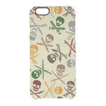 Pirate Skulls with Crossed Swords Clear iPhone 6/6S Case