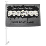 Pirate Slulls Laughing Custom Boat Car Flag at Zazzle