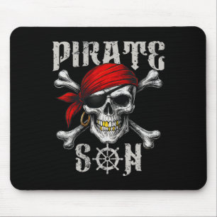 Pirate Son Jolly Roger Flag And Skull Crossbones H Mouse Pad
