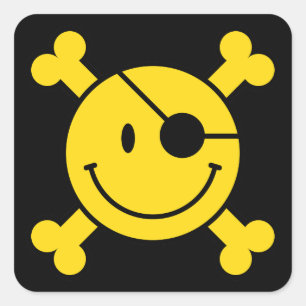 Pirate Square Sticker