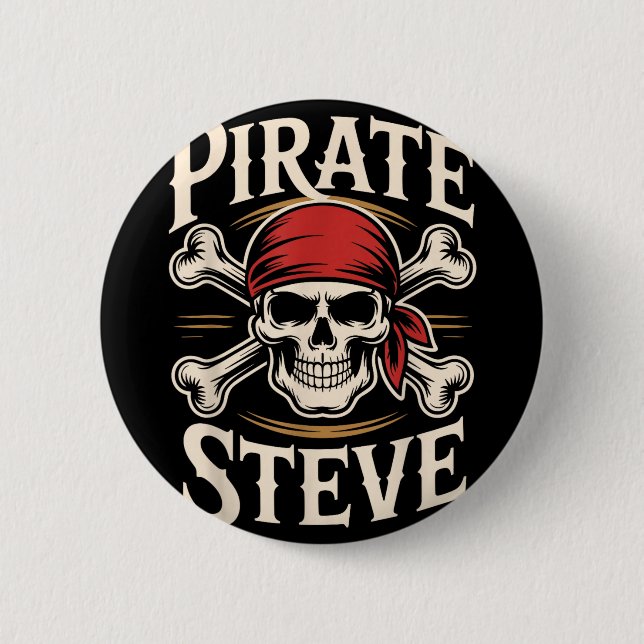 Pirate steve  button (Front)