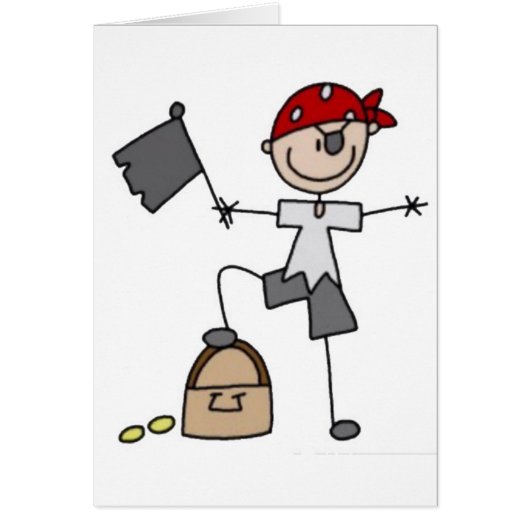 Pirate Stick Figure Cards (Front)