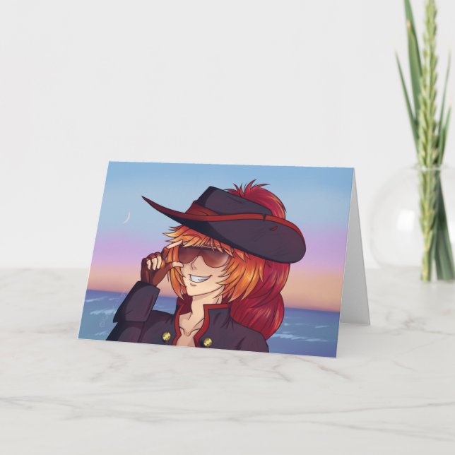 Pirate Sunset Card (Front)
