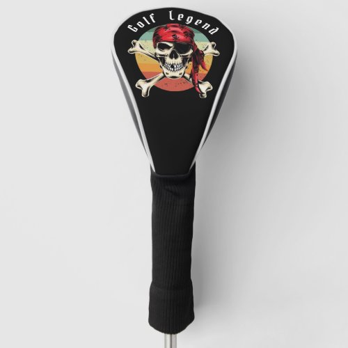 Pirate sunset  golf head cover