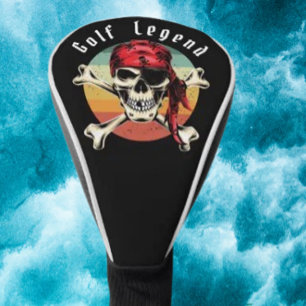 Pirate sunset  golf head cover