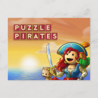 Pirate Sunset postcard