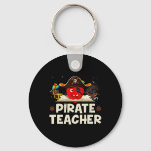 Pirate Teacher For Halloween Costume Tees Pirate D Keychain