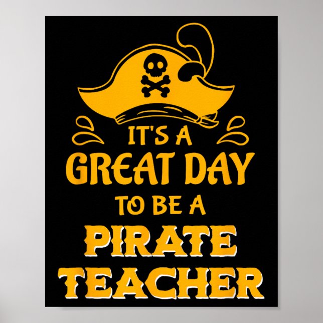 Pirate Teacher Theme For School Staff Showing Masc Poster (Front)