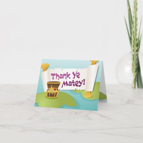 Pirate Thank You Card