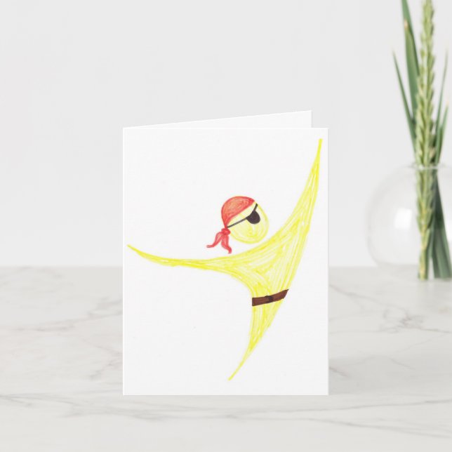 Pirate thank you card (Front)