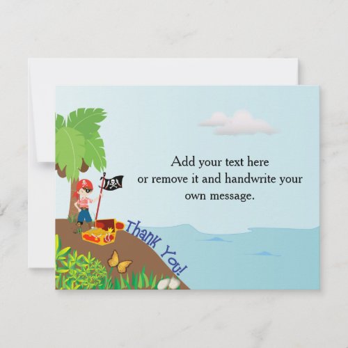 Pirate Thank You Card