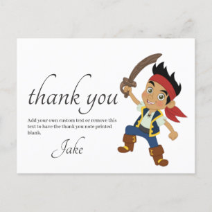 Pirate Thank you Postcard