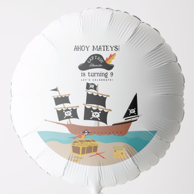 Pirate Theme Birthday Party  Balloon (Front)