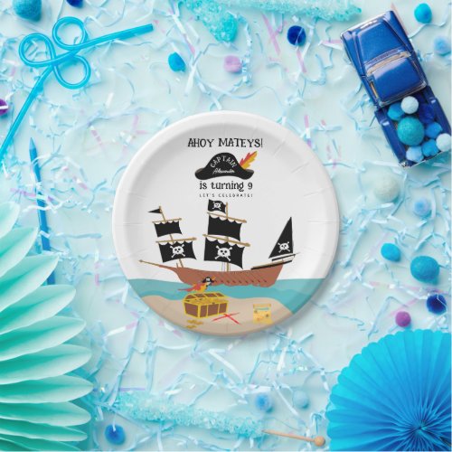 Pirate Theme Birthday Party  Paper Plates