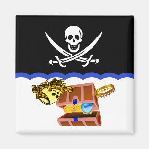 Pirate Theme:Clean Dirty Dish washer magnet