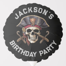 Pirate theme Party Adult CAPTAIN Skull 1 BLACK
