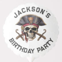 Pirate theme Party Adult CAPTAIN Skull 1 White