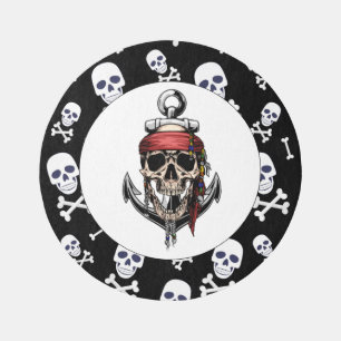 Pirate theme party adult nautical outdoor rug