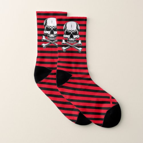Pirate theme Party Adult Ship Skull Socks
