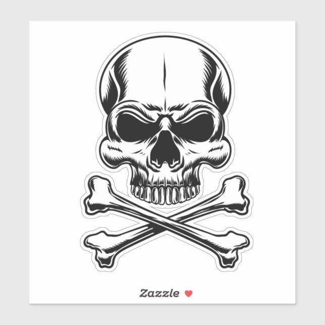 Pirate theme Party Adult Ship Skull Sticker (Sheet)