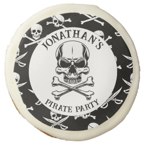 Pirate theme Party Adult Ships Skull Sugar Cookie