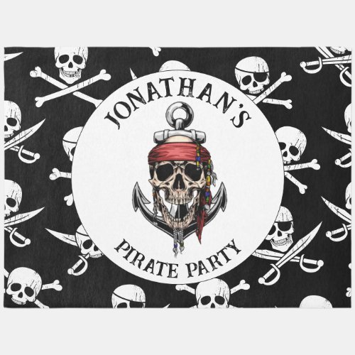 Pirate theme Party Adult Skull NAUTICAL Outdoor Rug