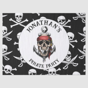 Pirate theme Party Adult Skull. NAUTICAL Tissue Paper