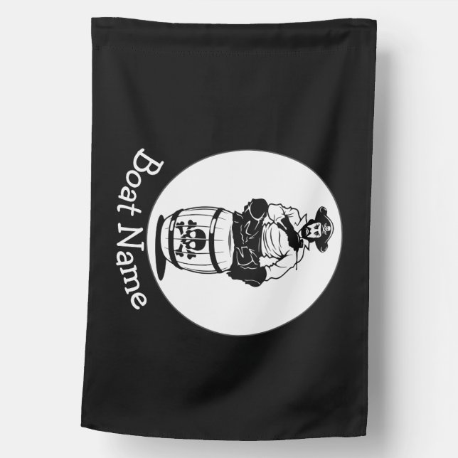 Pirate-Themed Birthday Adventure House Flag (Front)
