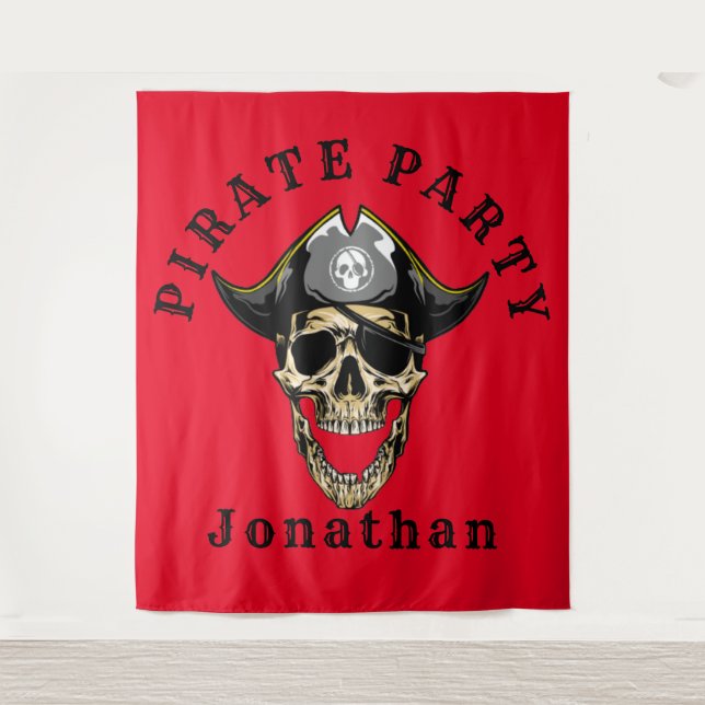  Pirate-Themed Birthday backdrop (Front)
