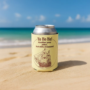Pirate Themed Birthday Can Cooler