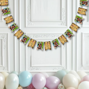 Pirate Themed Birthday Party Bunting Flags