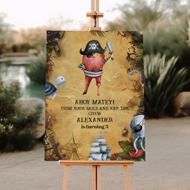 Pirate Themed Birthday Party Foam Board (Creator Uploaded)