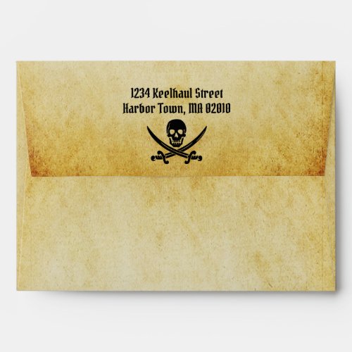 Pirate Themed Customizable Envelope