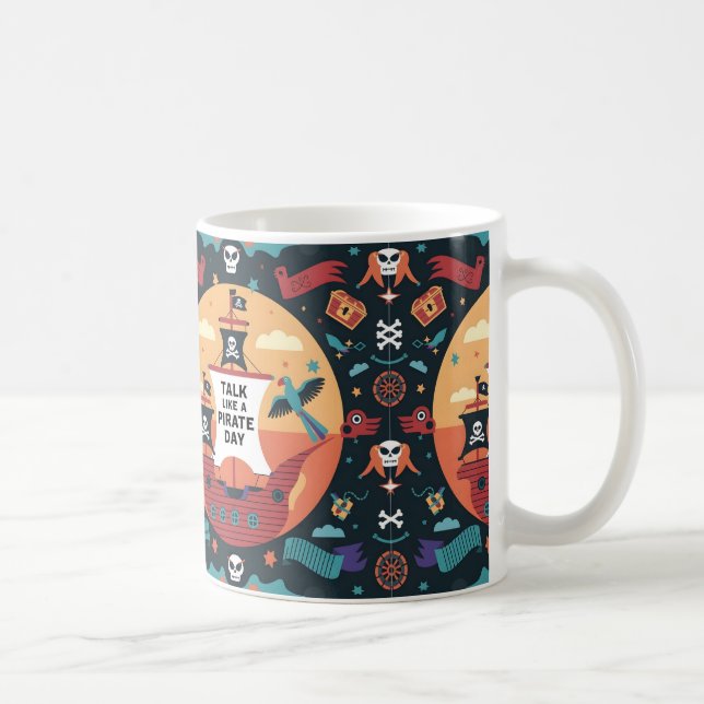 Pirate-Themed Designs for Sea-Loving Adventurers Coffee Mug (Right)
