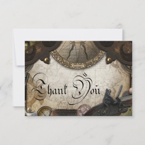 Pirate Themed Thank You Card