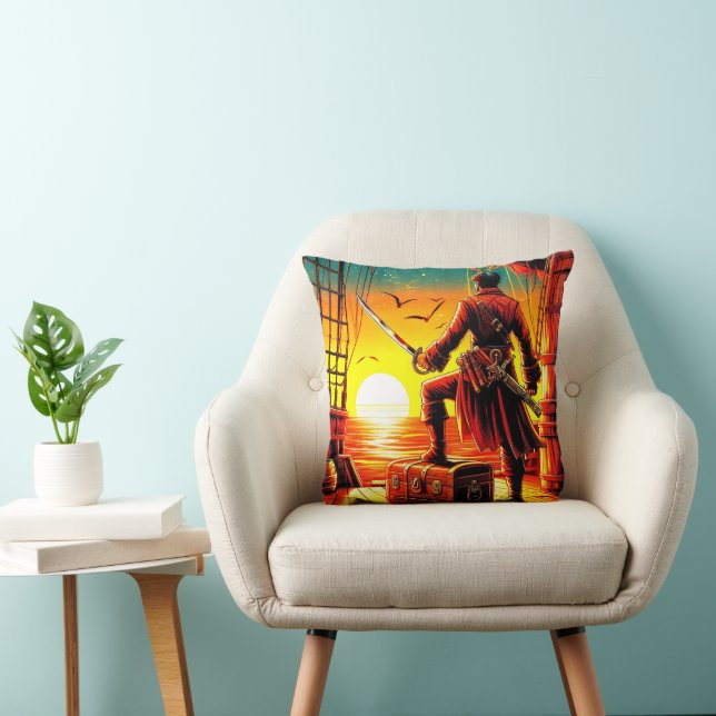 Pirate Throw Pillow (Chair)