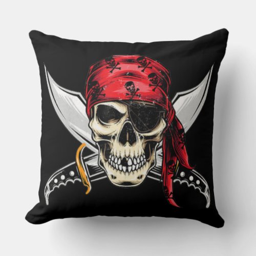 pirate  throw pillow
