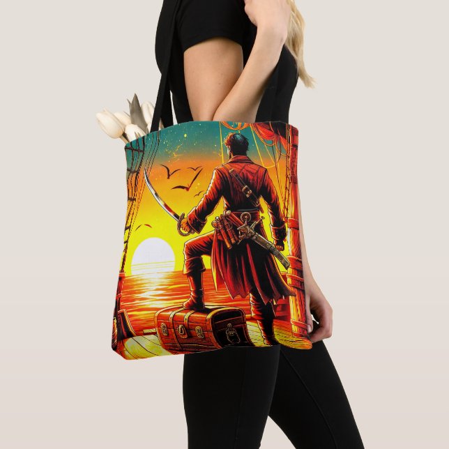 Pirate Tote Bag (Close Up)