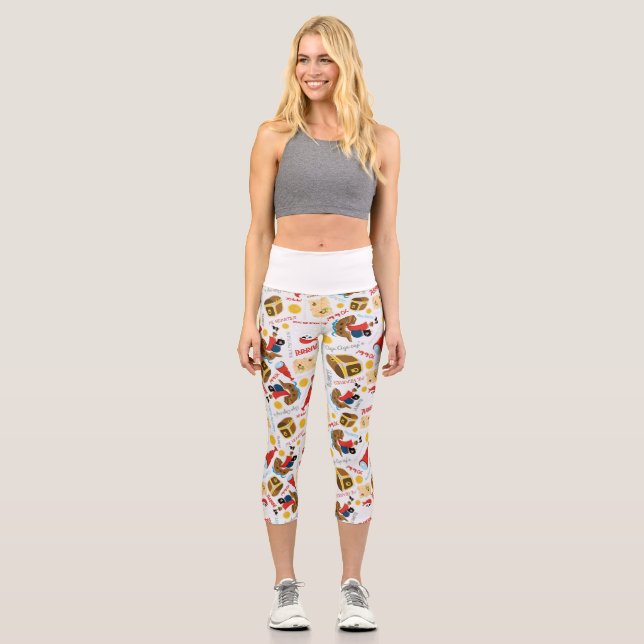Pirate  treasure capri leggings (Front)