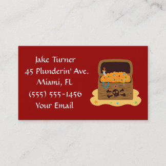 Pirate Treasure Chest Business Cards