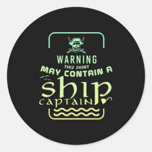 Pirate Treasure Chest Sayings Classic Round Sticker